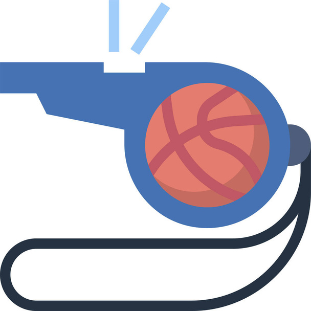 baskesball compet instrument icon in flat style - Vector, Image