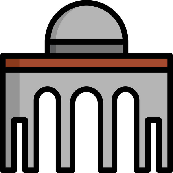 european capitals madrid icon - Vector, Image