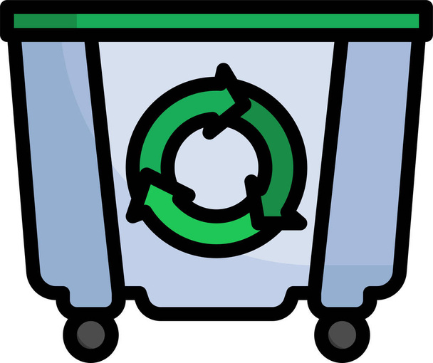 ikona pojemnika na śmieci - Wektor, obraz