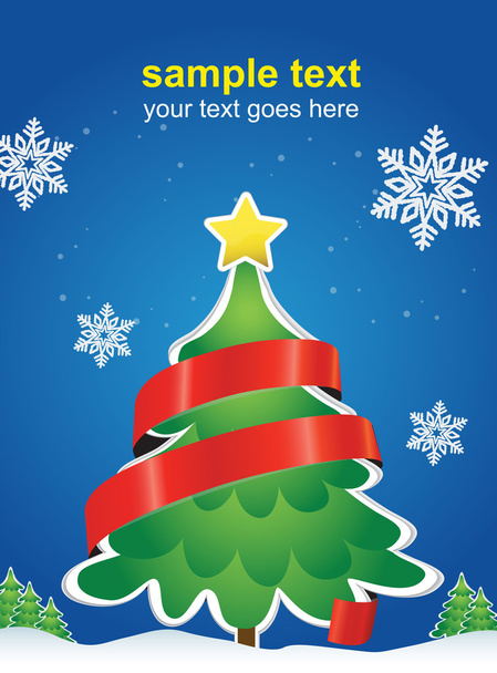Christmas holiday poster - Vector, Image