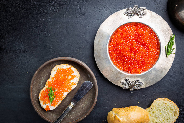 delicioso caviar vermelho - Foto, Imagem