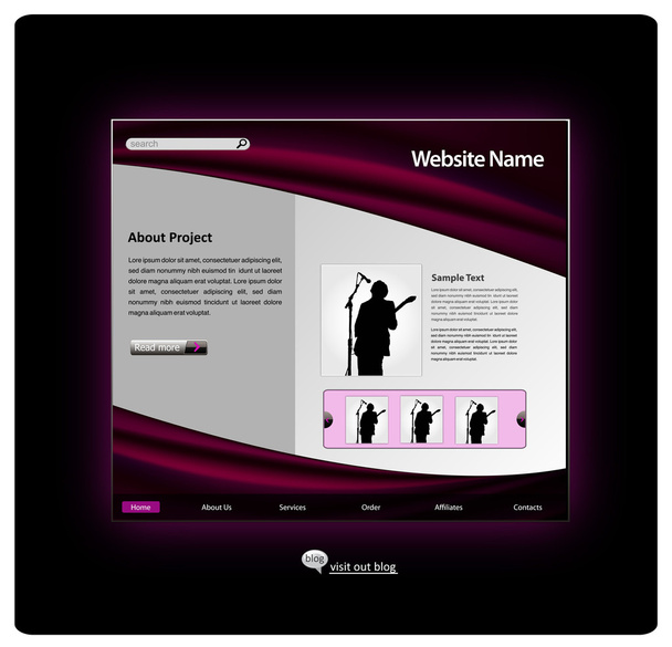 Modello di design del sito Web
 - Vettoriali, immagini