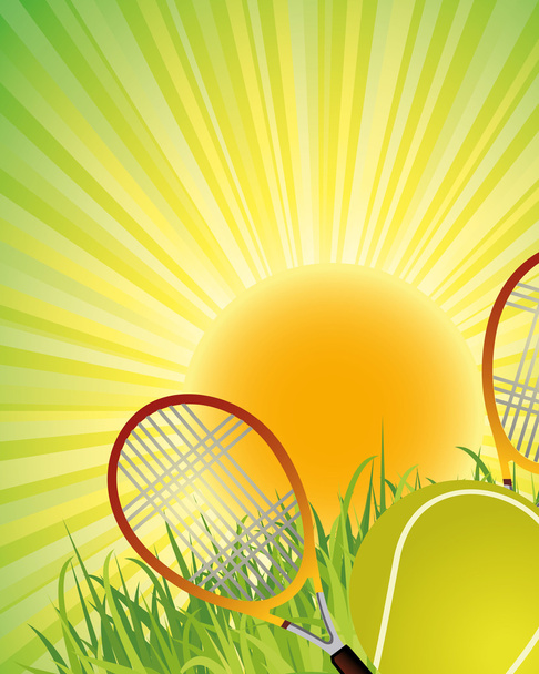 Tennis poster - Vettoriali, immagini