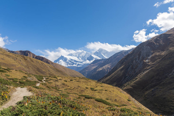 A beautiful view of the Annapurna Conservation Area in Chhusang, Nepal - Valokuva, kuva