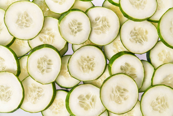  Slices of cucumber texture - Zdjęcie, obraz