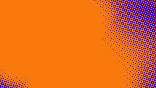Abstract dot halftone orange purple colors pattern gradient texture background. Used for graphics summer pop art comics style. - Fotoğraf, Görsel