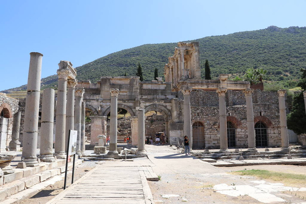 Древний город Эфеса в индейке. - Фото, изображение