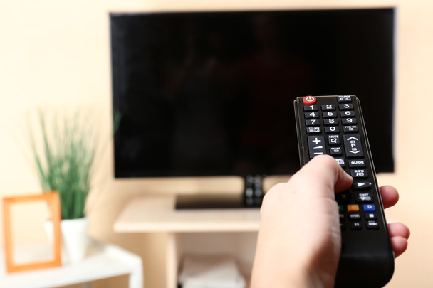 TV and remote controller - Photo, Image