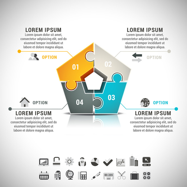 Infographic - Vektor, obrázek