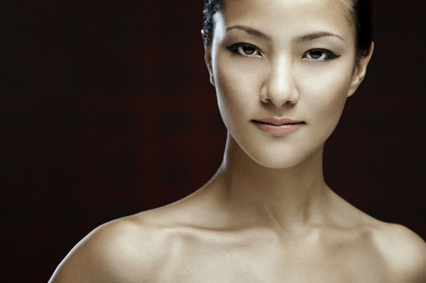 Asiatique beauté visage gros plan portrait
 - Photo, image