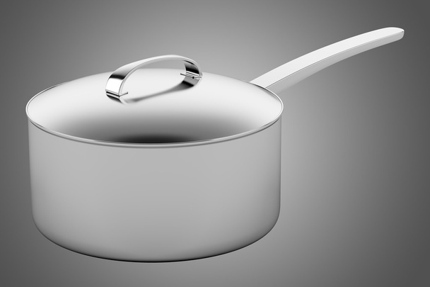 cooking pan isolated on gray background - Φωτογραφία, εικόνα
