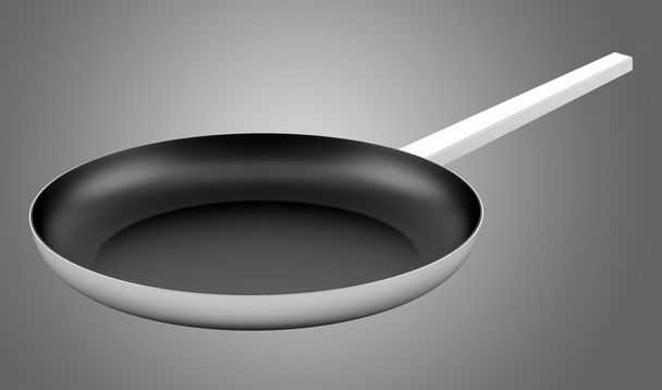 cooking pan isolated on gray background - Фото, зображення