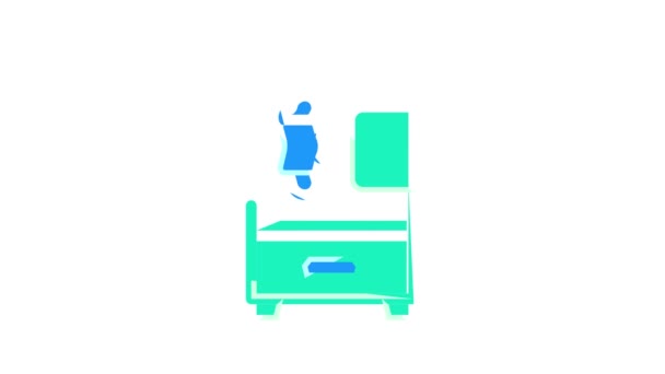 医療面自動販売機カラーアイコンアニメーション - 映像、動画