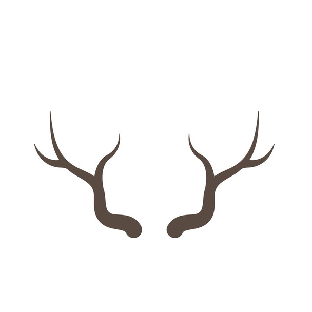 Deer horn element  illustration icon vector design template - Vector, afbeelding