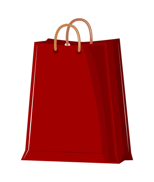 red paper shopping bag - Vettoriali, immagini