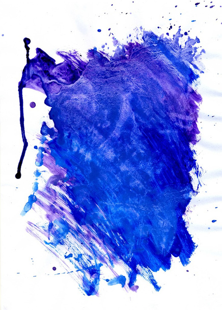 Painted Blue Texture - 写真・画像