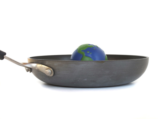Глобальне потепління Земля в сковороді
 - Фото, зображення