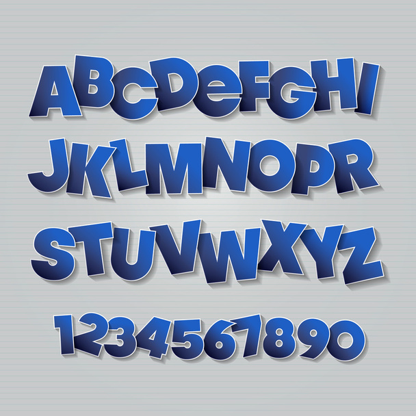 Letras do alfabeto inglês vetorial
 - Vetor, Imagem