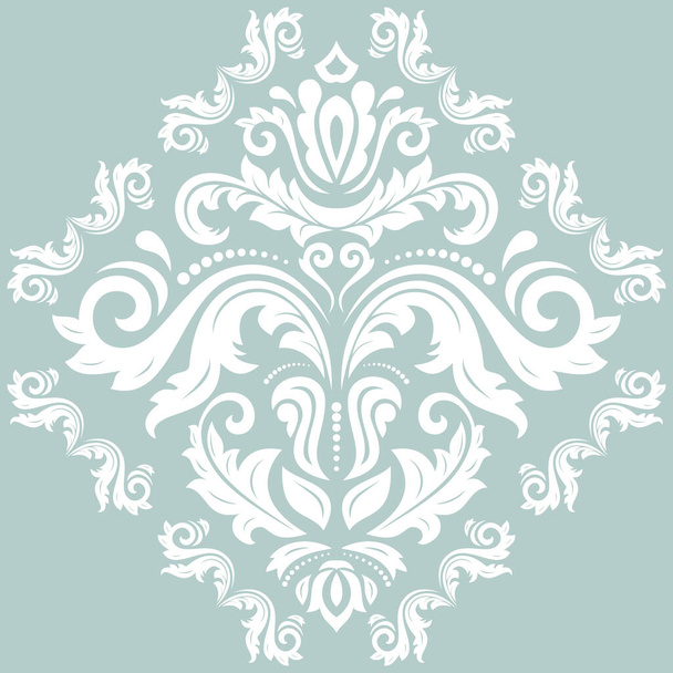 Damask Vector Background With Arabesques in Oriental Style - Вектор, зображення