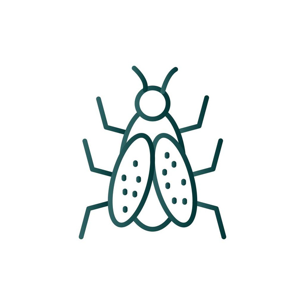 Böcek Çizgisi Gradyan Vektör Simgesi Tasarımı - Vektör, Görsel