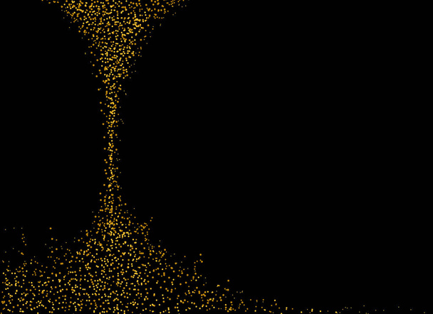 Fallende Goldglitzerpartikel isolieren sich auf png oder transparentem Hintergrund mit glitzerndem Schnee und Sternenlicht. Grafische Ressourcen für Weihnachten, Neujahr, Geburtstage und Luxuskarten. Vektorillustration  - Vektor, Bild
