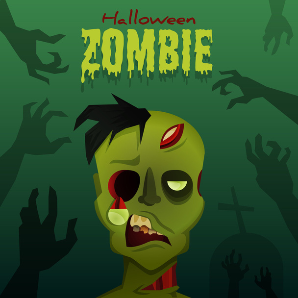 Zombie de Halloween
 - Vector, Imagen