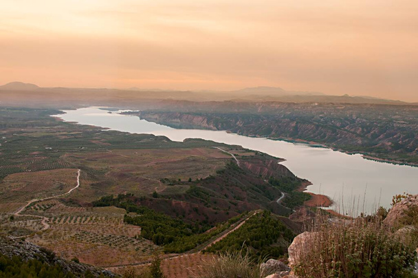The Negratin reservoir, on the course of the Guadiana Menor river. - Photo, Image