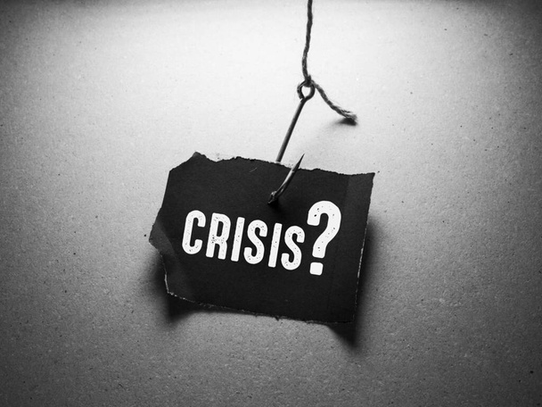 Close-up de Palavra de Crise, Ideia de Conceito de Negócio - Foto, Imagem