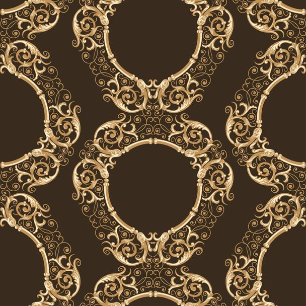 Saumaton vektori koriste tausta vintage design elementtejä barokkityyliin - Vektori, kuva