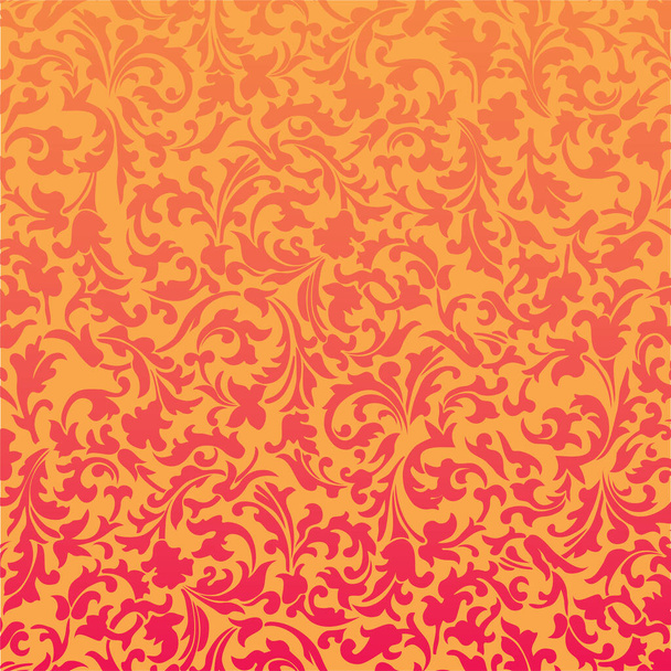 seamless pattern with abstract floral ornament - Vector, afbeelding