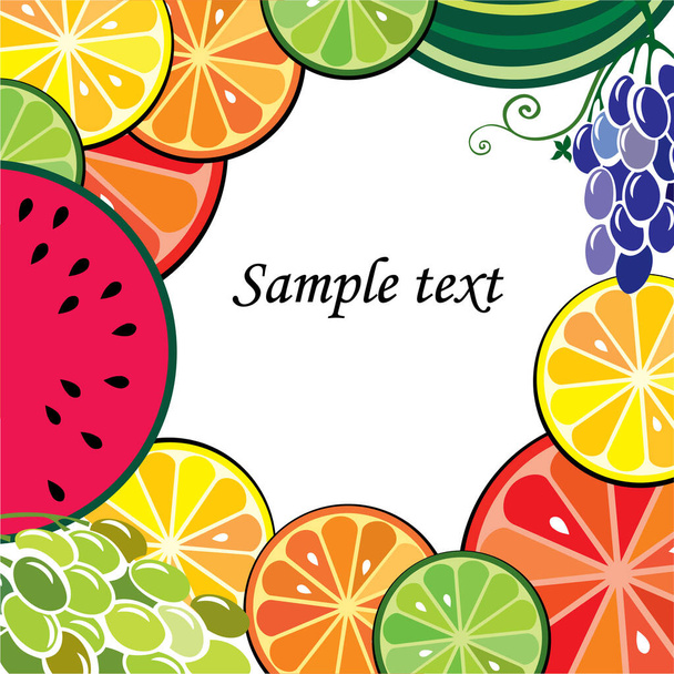 vector illustration of a background for a healthy food. - Vector, afbeelding
