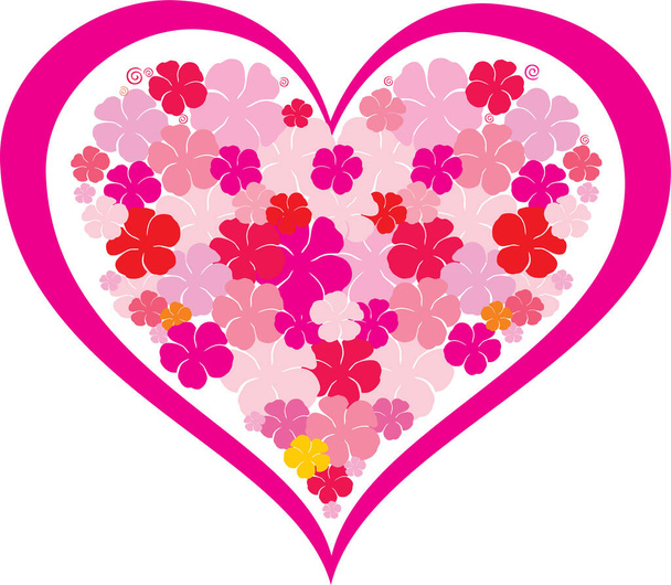 Vector illustration of valentine's day heart - Vetor, Imagem