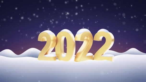 С Новым годом! Начало 2022 года. 3D анимация - Кадры, видео