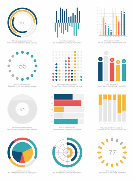 Infographics elements set - Διάνυσμα, εικόνα