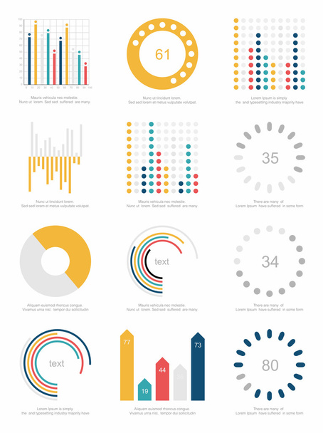 infografika prvky sada - Vektor, obrázek