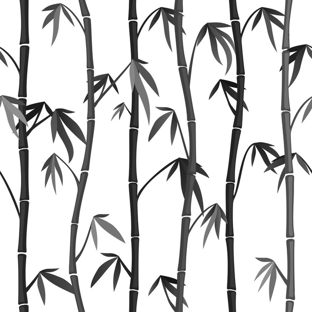 Fondo sin costuras con tallos de bambú
 - Vector, Imagen