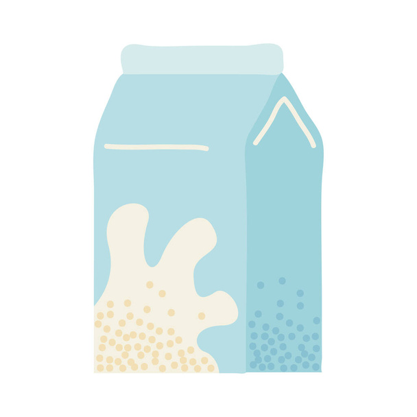 milk box drink - Vector, Image