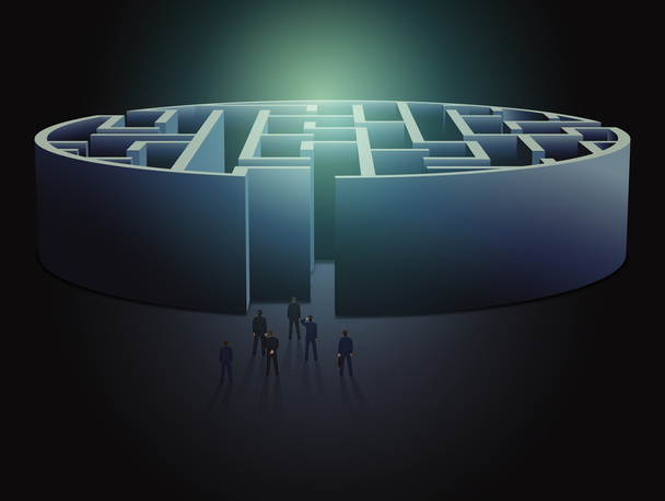 Maze business concept - Vector, Image