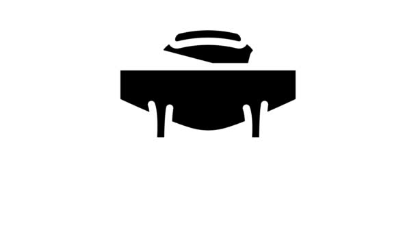 maletín de trabajo glifo icono de animación - Metraje, vídeo