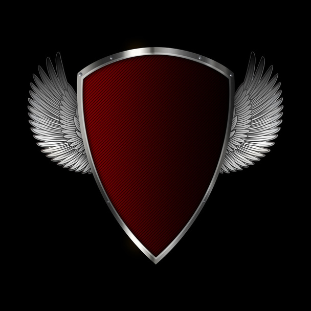 Shield and wings. - Zdjęcie, obraz