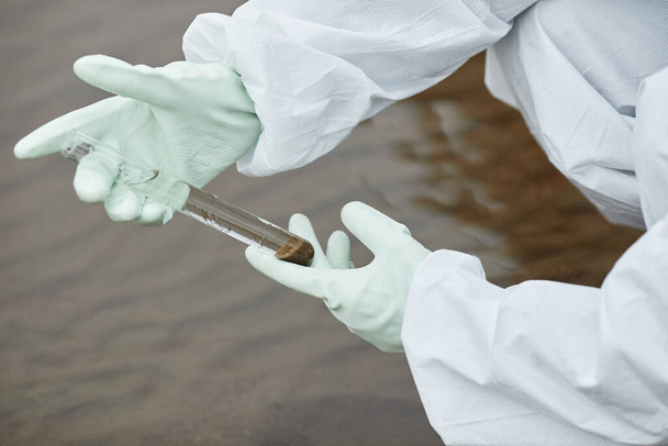 Scientist Holding Water Probe Close Up - Photo, image