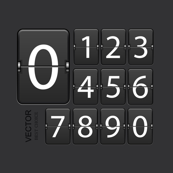 vektor moderní číselné tabuli sada. - Vektor, obrázek