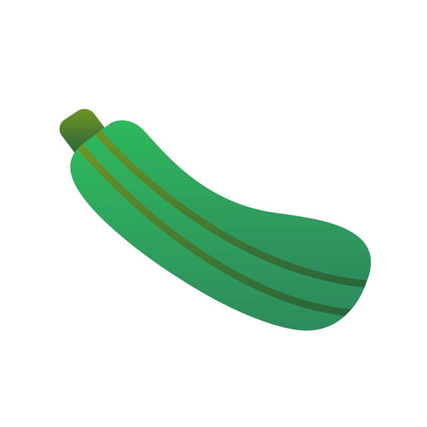 Zucchini Flat Gradient Vector Icon Desig - Vektor, obrázek