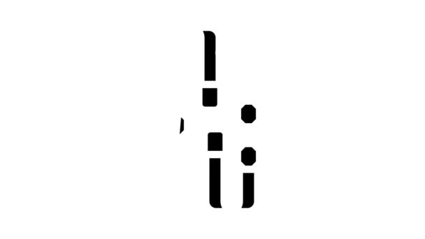 trx csuklópánt tornaterem berendezés glyph ikon animáció - Felvétel, videó
