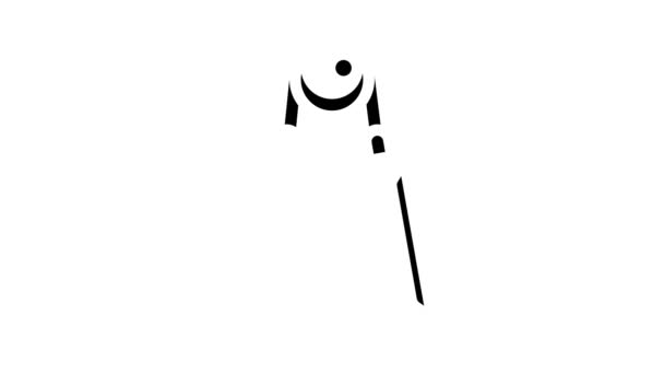 скакалка инструмент гимнастический знак анимации икона - Кадры, видео