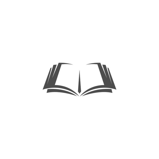 Book icon logo design template illustration vector - Vector, Image