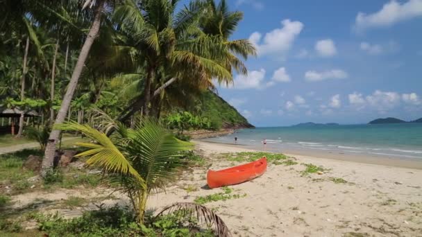 kajak-kenu, a tropical beach - Felvétel, videó