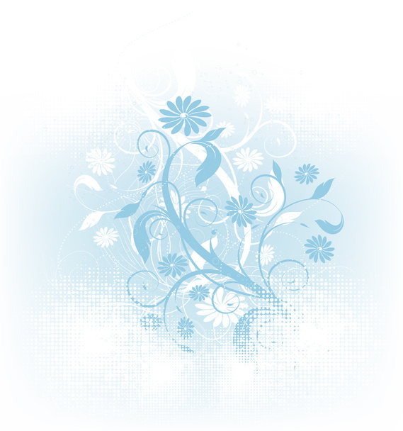 Floral summer background - Vector, afbeelding