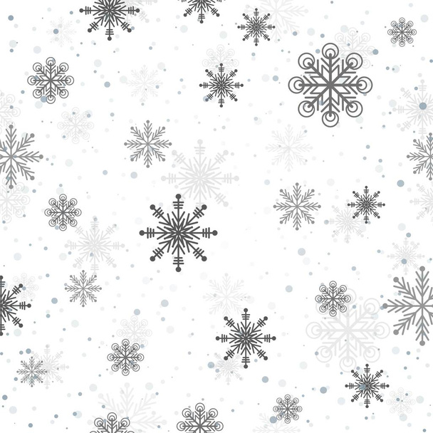 copos de nieve tarjeta decorativa fondo - Vector, imagen