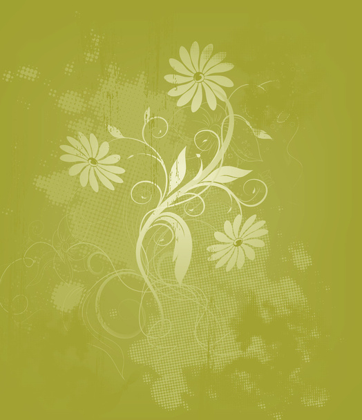 Floral summer background - Vector, Image
